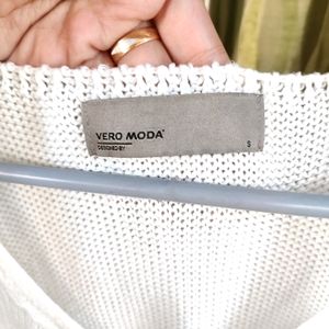 Pre-loved Vero Moda White and Blue Ombre-dyed Top