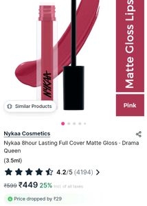 Nykaa Drama Queen Shade Lipstick