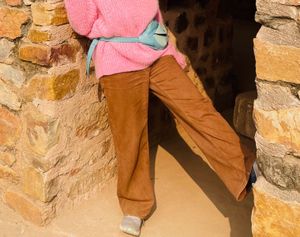 Wide Leg High waist Jeans (rough Looks)