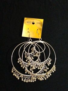 Silver Big Earring.