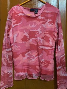 Beautiful Pink Chitah Design Top