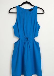Blue Cutout Jumpsuit