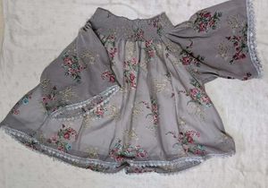 Grey Floral Top