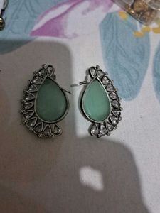 Teardrop Mint Green Earrings