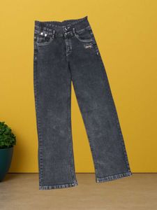 M@99 Size-26 Trendy Black Wide Leg Jeans