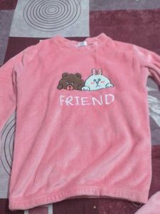 Cute Pink &#39;Friend&#39; Top and lower