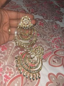 Gold Long Earring