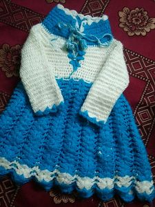 Crochet Handmade Frock For Baby Girl
