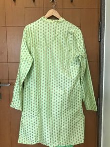 Pastel Green Kurta For Men With Pyjama