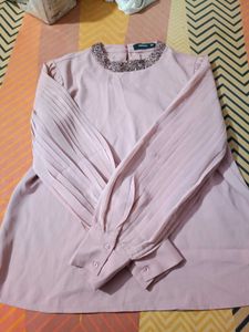 Elegant Pink Embellished Top