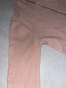 Pink Turtleneck Sweater