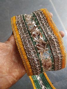 Yellow Colour And Green Golden Leas Piece