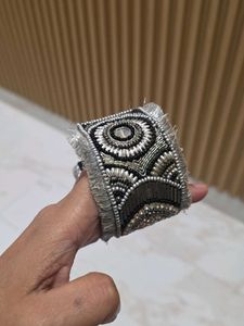 Black Beads Stones Bracelet