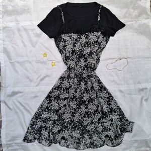 Printerest Korean Cute Frock Dress Outfit