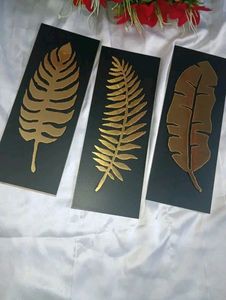 B1g1freeWall Decor Hanging Golden 3 Plate