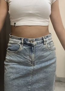 Blue Denim Skirt