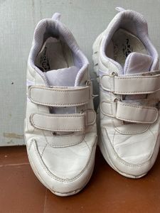 Liberty White School Shoe