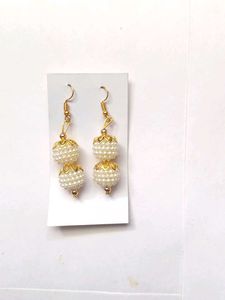 Pearl Heart Earrings