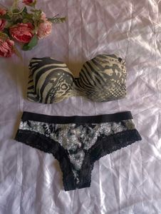Lasenza bra pink panty set