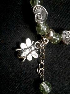 Charming Green Beaded Bracelet
