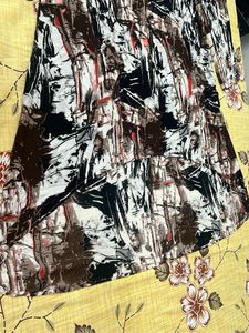 Abstract Print Sleeveless A Line Kurta