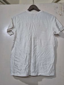 Lacoste White Graphic Tee