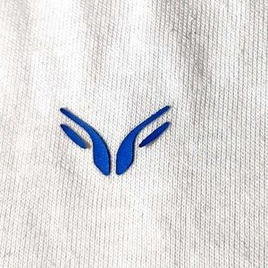 Flick blue bordered White T-shirt