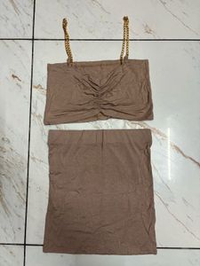 Black Chain Detail Set for girl made in Thailand