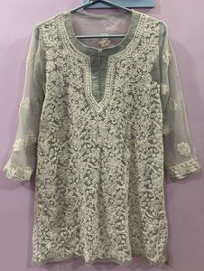 Elegant Embroidered Kurti Top