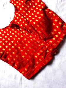 Red &amp; Gold Party Blouse