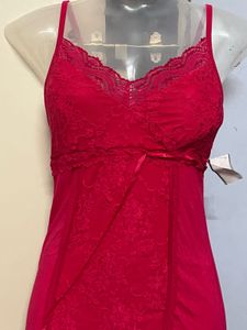 Pintrest Pink Padded Lace Nightslip