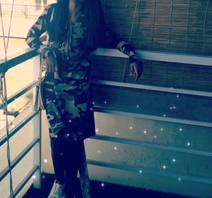 Camo Print Dress With Hood