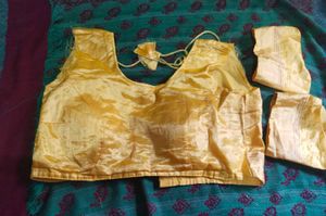 Golden Saree Blouse