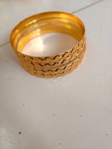 Golden Bangle Set / gold covering