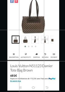 Louis Vuitton Damier Authentic