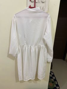 Floral Embroidered White Top/cover