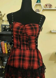 Plaid Corset Dress