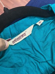 Avaasa Kurta Medium(M) Size,  Sea Green/Teal Color