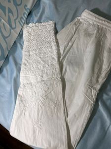 Pure Cotton Border Work Pant
