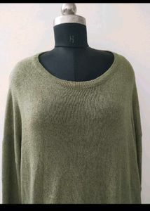 Olive Green Long Sleeve Top