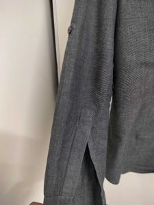 Gray Button-Down Shirt
