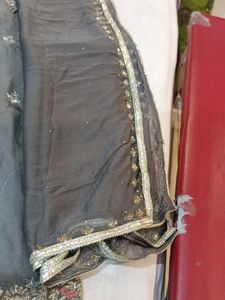 Elegant Gray Embroidered Salwar Kameez