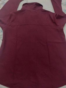 Burgundy Button-Down Shirt