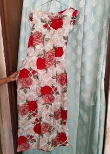 Floral Print Sleeveless Dress