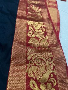 Elegant Black &amp; Gold Saree