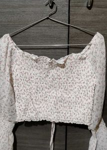 Floral Print Crop Top