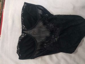 Black Fancy Bodysuit