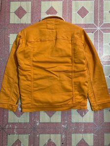 Orange Denim Jacket