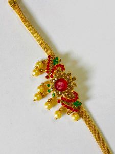 Gold-Tone Bejeweled Armlet (1g Gold)