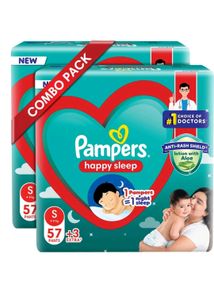 small size Pampers of 120 pants + 3 free diapers